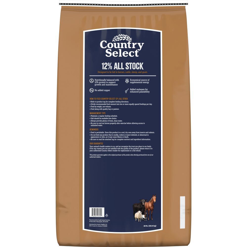 Country Select 12% All Stock, 40-Lb